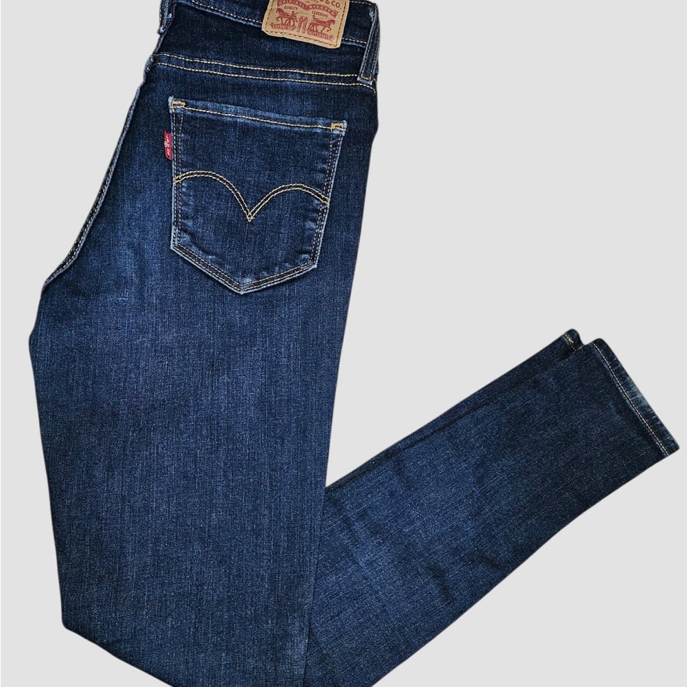 Levi’s 720 High Rise Super Skinny Jeans Women’s Size 27 Dark Wash Stretch Denim